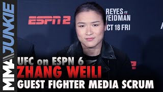 UFC Boston: Zhang Weili full guest fighter media scrum