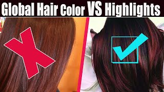 Global Hair Color VS Highlights which is better । ग्लोबल हेयर कलर और हाईलाईट क्या है बेहतर । Boldsky