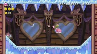 Wendy's Thwomp Castle ~ Frosted Glacier-Castle - New Super Luigi U - New Super Mario Bros. U Deluxe
