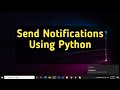 Python Desktop Notification | Python Automation | Python Messaging | Codeuniq