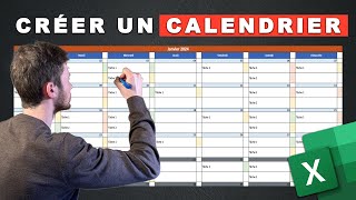 Créer un Calendrier Automatique et Dynamique sur Excel