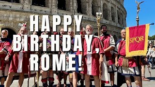 Happy birthday, Rome parade, pageantry, and spectacle!