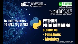 Session 08 | Python Programming | Functions & Modules