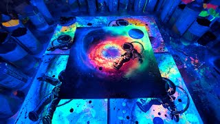 Baby astronaut 🧑‍🚀 spray paint art tutorial