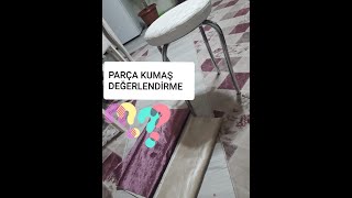 ( TABURELERE  EN GÜZEL KILIF BU )PARÇA KUMAŞ DEĞERLENDİRME ÖRNEK 2