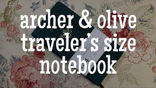 Archer and Olive Traveler's Size Notebook | Perfect Bound Standard Size Notebook!