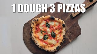 1 DOUGH 3 PIZZAS | The Easiest Pizza Recipe