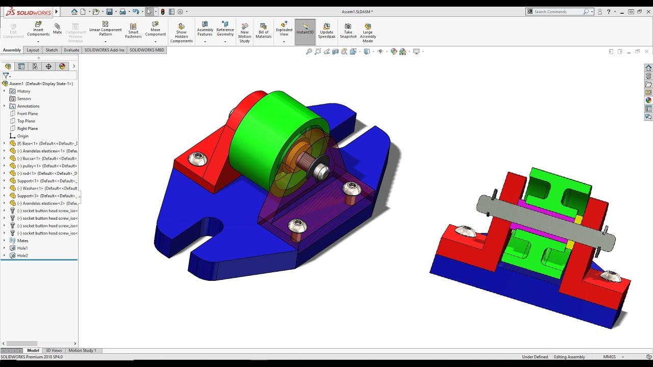 Assembly Exercise Nr. 8! SolidWorks Tutorial 2020! Learn From Homee :D ...