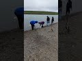 pulling the net at herschel island yukon