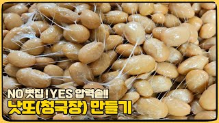 전기밥솥으로 청국장 만들기 / 볏짚없이 청국장 쉽게 실패없이 만드는 방법!!  엄마의 손맛/ 항암  치매예방