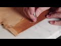 leather craft practice of leather carving レザークラフト レザーカービングの練習