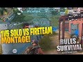 1v5 Solo vs Fireteam (Kill Montage Ep.19) Vector BEST WEAPON! Rules Of Survival