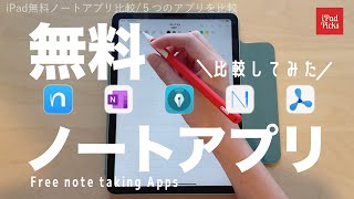 【iPad無料ノートアプリ比較】無料ノートアプリのオススメ！