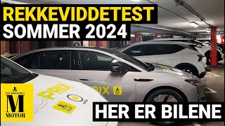 Rekkeviddetesten Sommer 2024: Disse bilene er med!