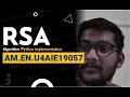 RSA Algorithm Implementation in Python(AM.EN.U4AIE19057)