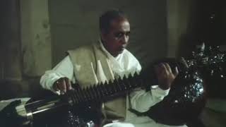 Ustad Zia Mohiuddin Dagar Playing Rudra Veena in Kumar Shahani's Film Khayal Gatha