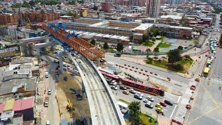 Avance Metro de Bogotá - Estación 9 - Viga Lanzadora (4 de febrero 2025)