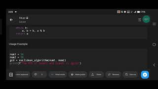 Python Program for Basic Euclidean Algorithm to Find GCD