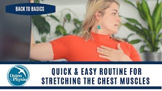 How to stretch your chest muscles properly!