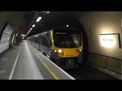 Heathrow Express 360205 Departing Heathrow Terminal 4 Heathrow Express 360205 Departing Heathrow Terminal 4