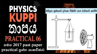 AL Physics Heat (තාපය) Practical | සිසිලන ක්‍රමයෙන් ද්‍රවවල වි.තා.ධා සෙවීම සහ 2017 PP Q Discussion