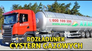 PROCES ROZŁADUNKU CYSTERN GAZOWYCH!