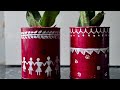 Recycle paint  container into plant#shorts#Make flower pot with paint bucket#Recycling paintbucket 🪣