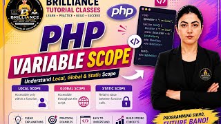 📘 PHP Variable Scope Tutorial | Local, Global & Static Variables Explained #php