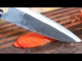 akira saku aogami no.2 210mm funayuki gyuto vs tomato