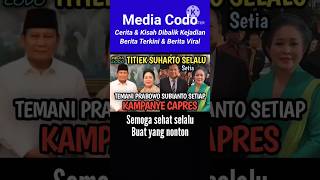 Titiek Soeharto Setia temani Prabowo Subianto di setiap kampanye