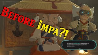 What happens if you visit Robbie BEFORE talking to Impa in Breath of the Wild?