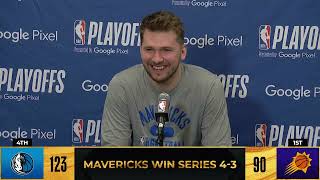 Luka Doncic Postgame Interview - Game 7 | Mavericks vs Suns | 2022 NBA Playoffs