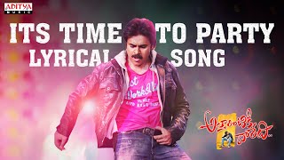 Attarintiki Daredi Songs With Lyrics - Its Time to Party Song - Pawan Kalyan - Samantha - DSP