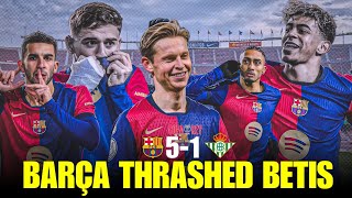 Lamine Yamal, Frenkie De Jong, Olmo False 9🔥 Barcelona vs Real Betis [5-1] Match Review Copa Del Rey