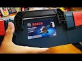 Unpacking / unboxing cordless angle grinder Bosch GWS 18V-10 SC L-Boxx (150mm) 06019G350B