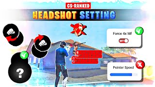 Headshot setting ✅ || CS-Ranked One tap sensitivity 🔥 || Free fire headshot setting in tamil