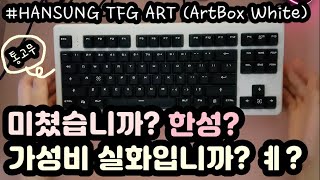 【키보드 리뷰, 자막有】 한성의 실수, 통고무키보드ㅣ한성 TFG ART (한고무)ㅣ카일박스 백축(클릭)ㅣ중고나라 1시간컷 인기많은 키보드!