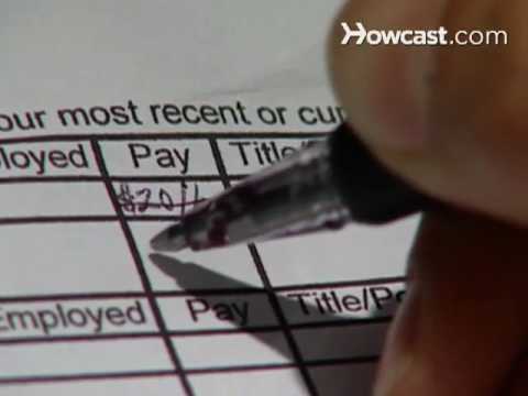 How to Fill out a Job Application How to Fill out a Job Application
