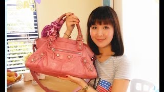 我的包包裡有什麼 What's In My Handbag (Balenciaga Giant City Part-Time Review)｜Summer 2013｜HiBarbie