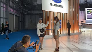 東京モーターショー2019のスバルのブースにＷあやちゃんで来たよ　ライブ配信