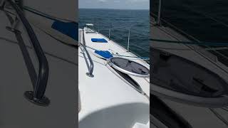 Outremer 45 smooth 47 bows code sailing at wind speed