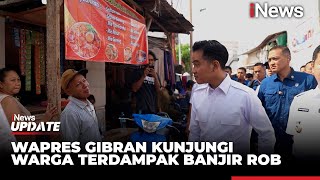 Momen Wapres Gibran Blusukan Temui Warga Terdampak Banjir Rob di Muara Angke