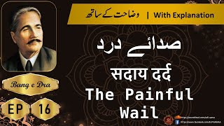 Saday e Dard allama iqbal + Tashreeh  |  Allama iqbal poetry | Bang e Dra 16 | kulyat e iqbal