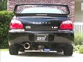 oakos automotive ansa exhaust on a subaru sti