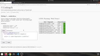 String 1 middleThree Javascript solution