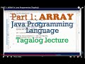 PART 1: ARRAY in Java Programming (Tagalog)