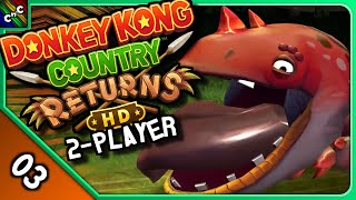 THIS CART WAS TOO CRAZY FOR US! | Donkey Kong Country Returns HD 2 PLAYER Episode 3 | Couch Plays