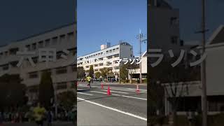 六甲シティマラソンのラストスパート/ Channel Manager Running Hard in Rokko Marathon