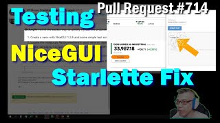 Testing NiceGUI 1.2.6 Starlette Fix | Pull Request 714 | Python Web Crawler App