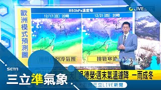 週末濕冷更有感！強冷空氣接力 入冬最強\